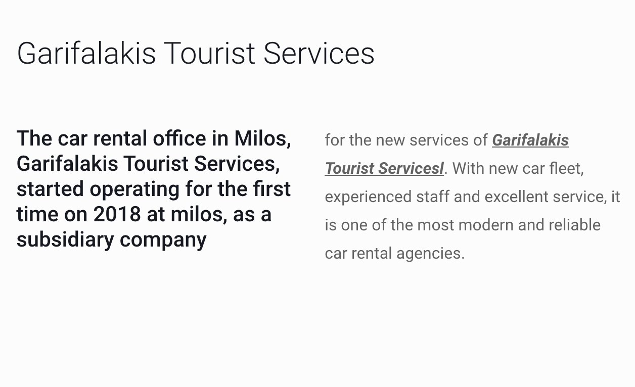 Garifalakistouristservices